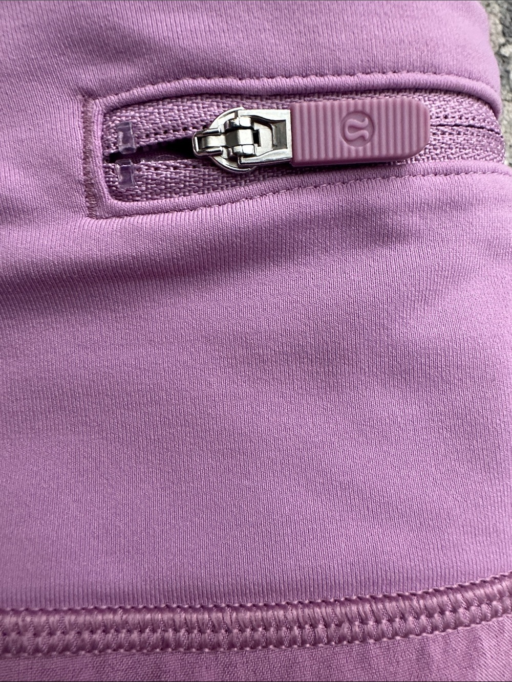 lululemon athletica Lavender-Purple Athletic Shorts with Rear Zip Pocket - Picture 3 of 4